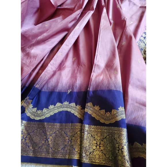 Women Pure Silk Kanjivaram Saree Handloom Wedding Festive Designer - Picture 15 of 16